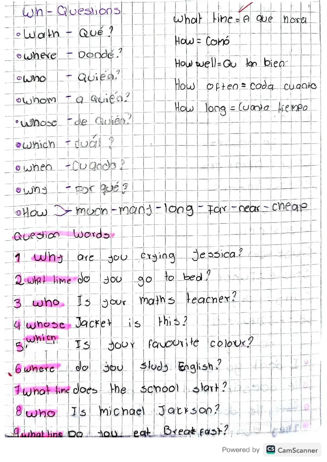 Wh-cuestions 