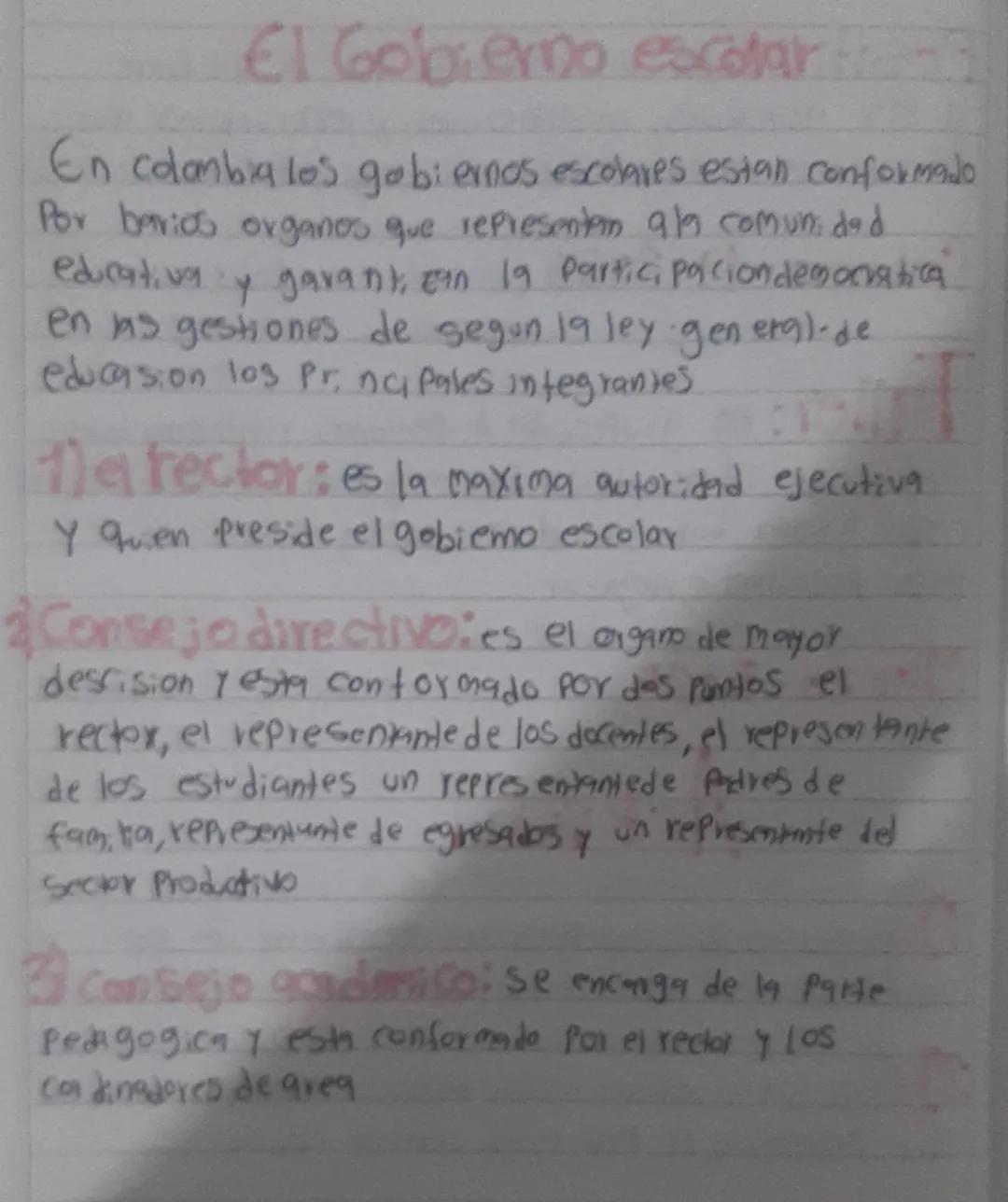 El Gobierno Escolar: Promoviendo la Paz