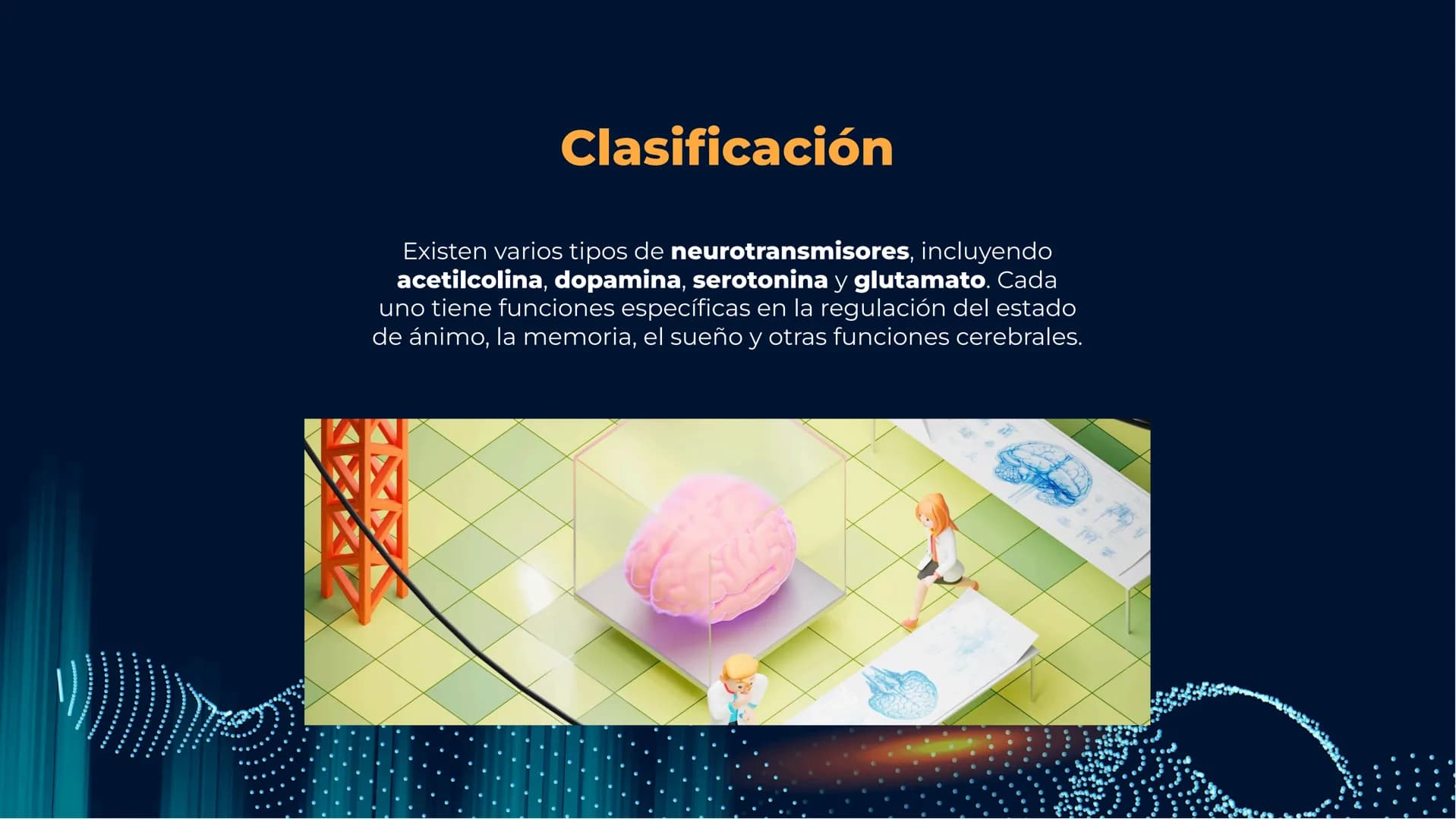 Neurotransmisores:
Mensajeros químicos
del cerebro Introducción
Los neurotransmisores son sustancias químicas que
transmiten señales entre l
