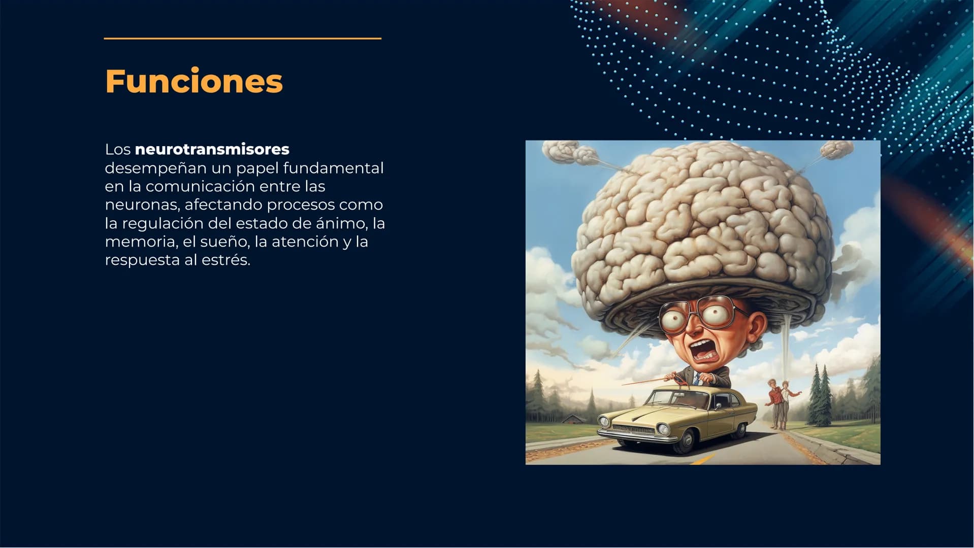 Neurotransmisores:
Mensajeros químicos
del cerebro Introducción
Los neurotransmisores son sustancias químicas que
transmiten señales entre l