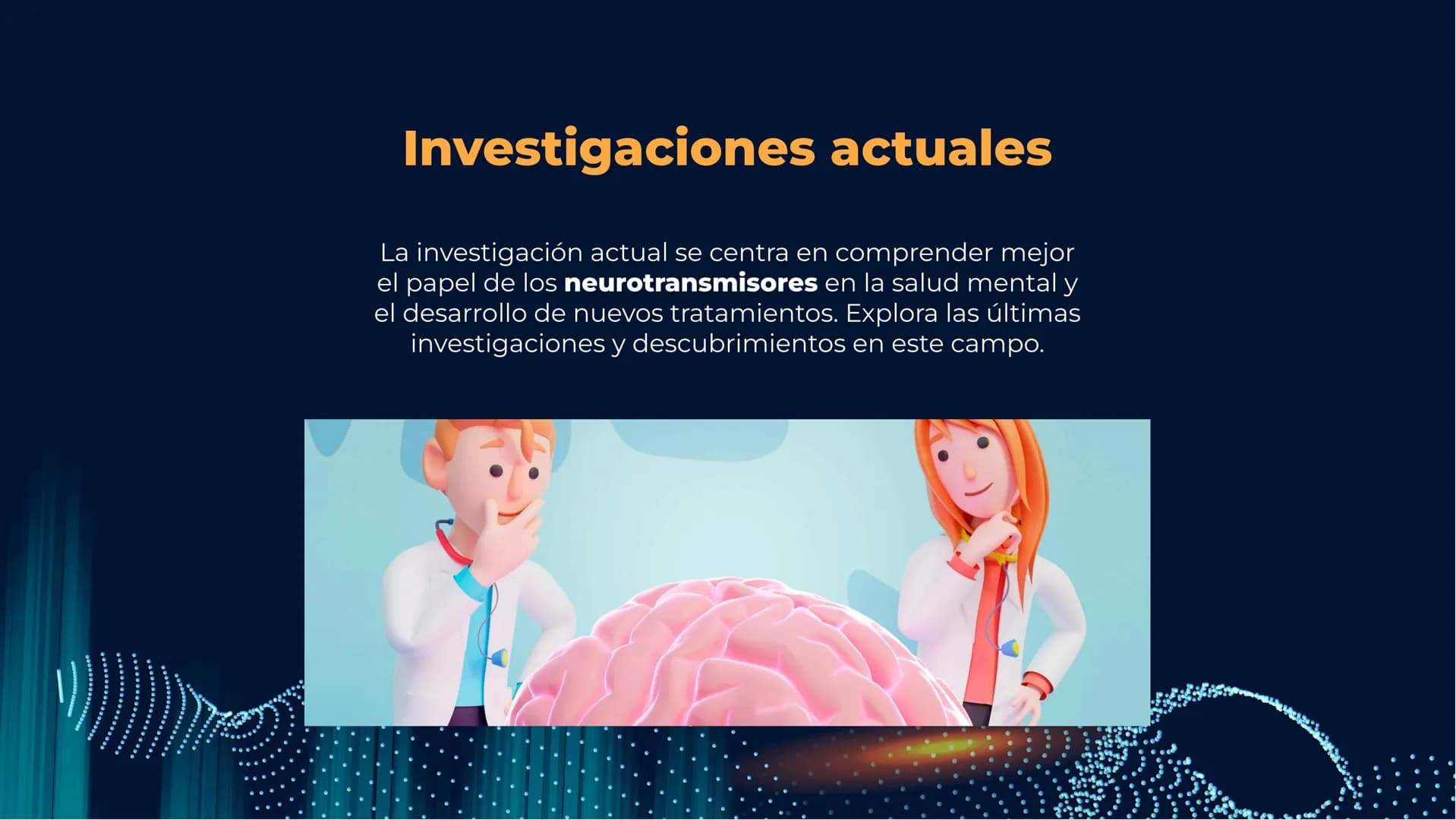 Neurotransmisores:
Mensajeros químicos
del cerebro Introducción
Los neurotransmisores son sustancias químicas que
transmiten señales entre l