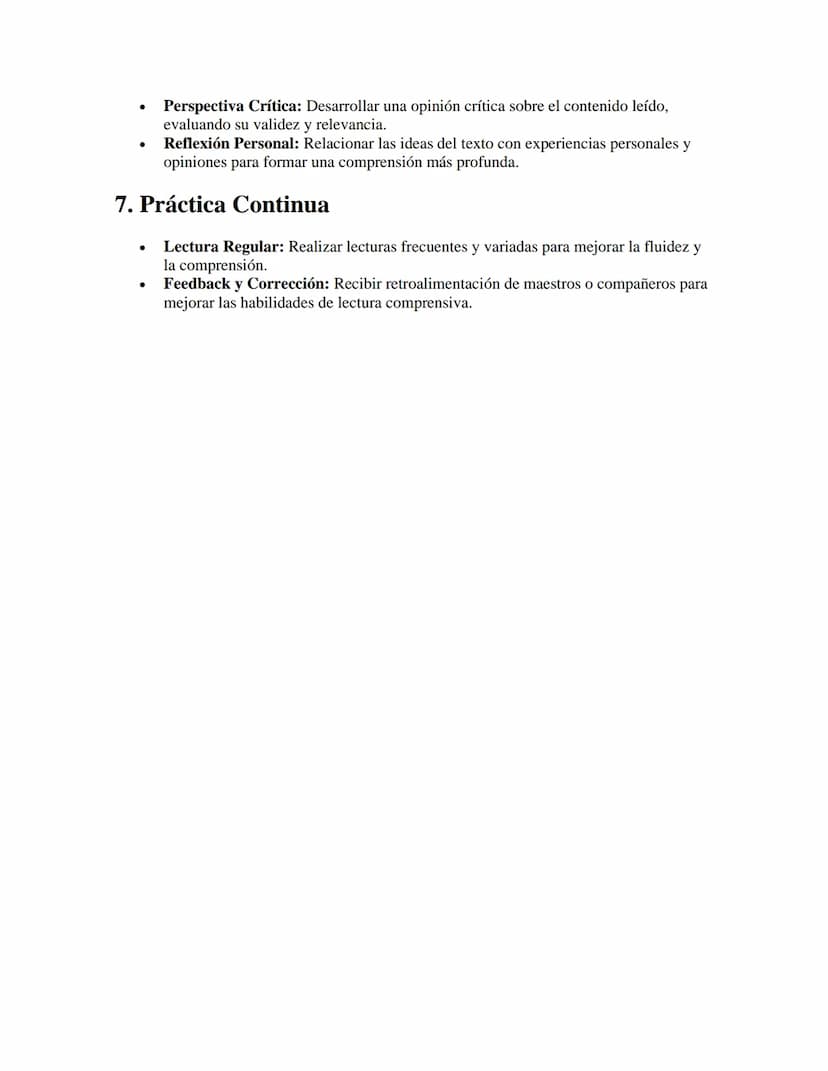 Lectura Comprensiva
Apuntes//
1. Importancia de la Lectura Comprensiva
•
.
Definición: Habilidad para entender y analizar un texto en profun