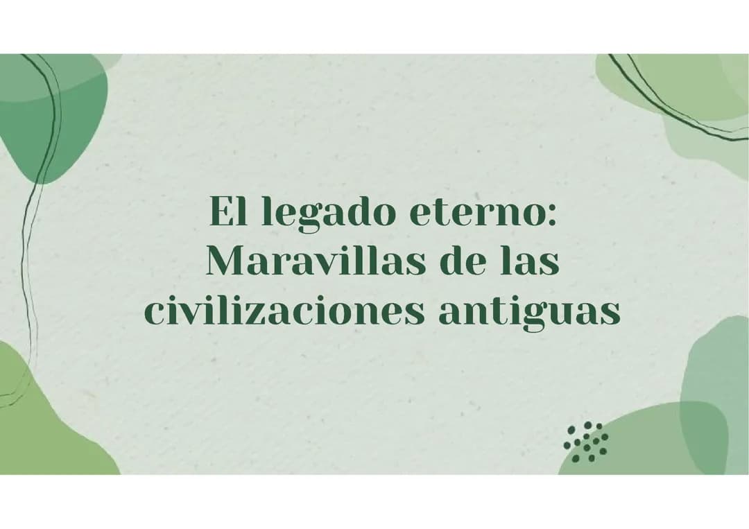 Civilizaciones antiguas