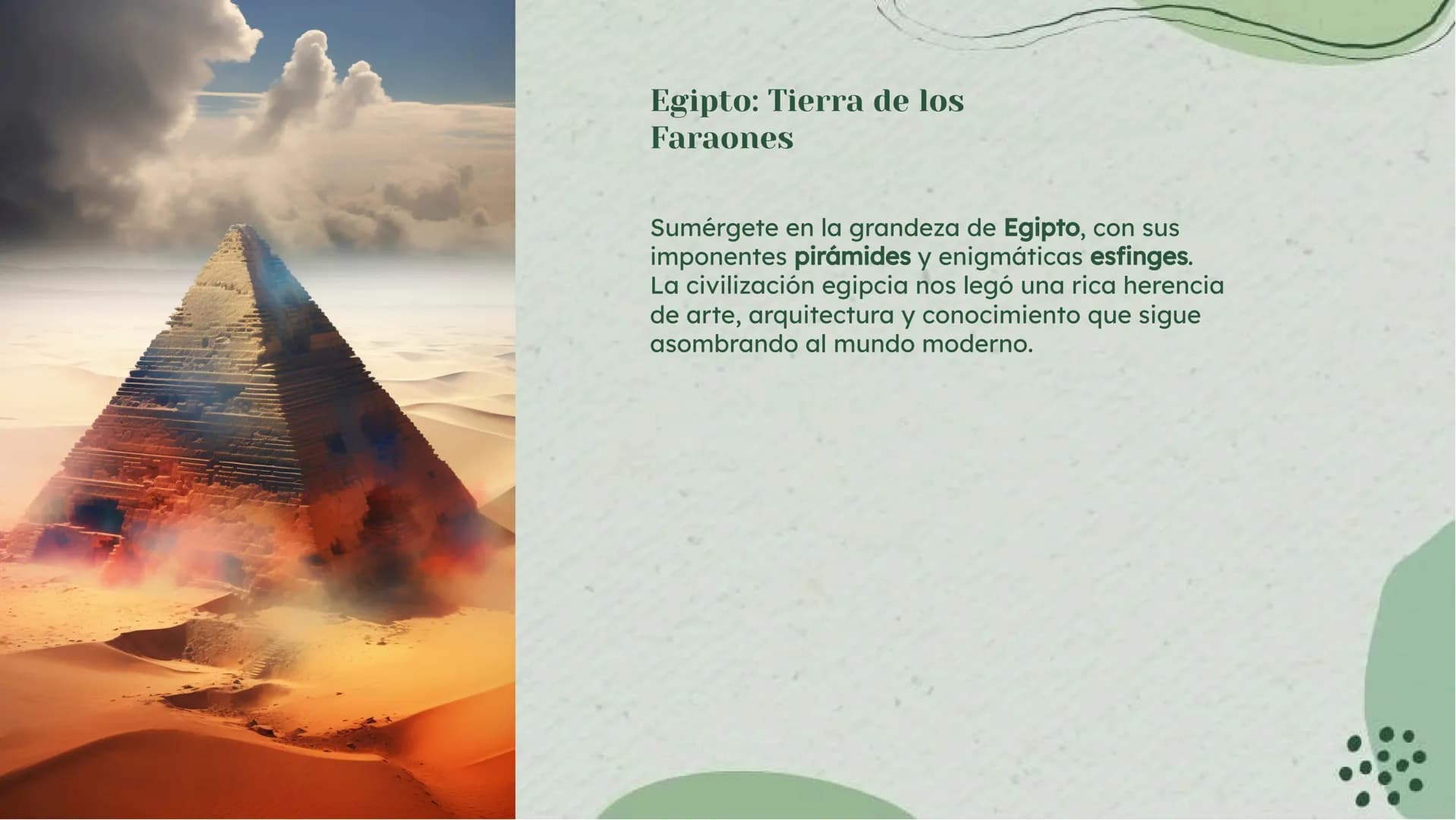 El legado eterno:
Maravillas de las
civilizaciones antiguas Introducción
Descubre el legado eterno de las civilizaciones
antiguas y sus mara