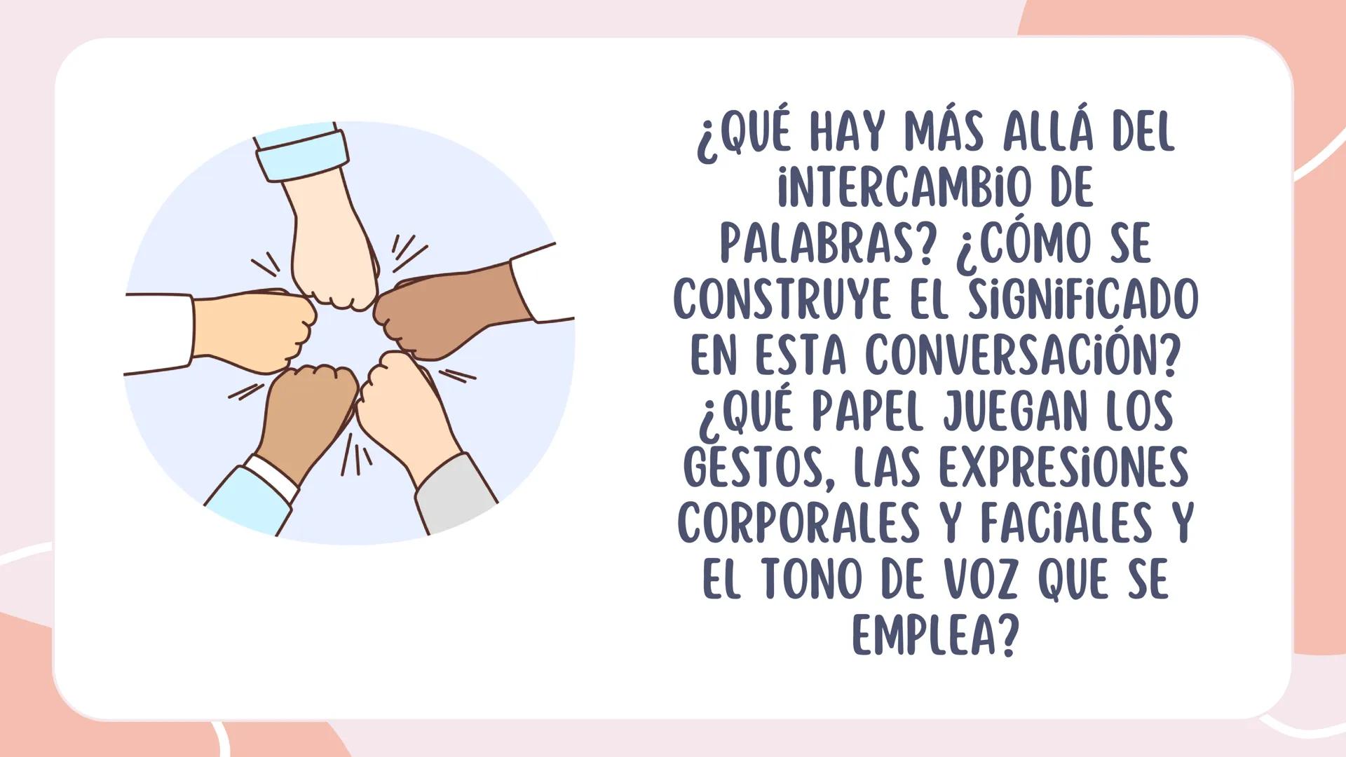 FUNDAMENTOS DE LINGÜÍSTICA ORGANIZACIONAL
ANÁLISIS DEL DISCURSO ¿QUÉ HAY MÁS ALLÁ DEL
INTERCAMBIO DE
PALABRAS? ¿CÓMO SE
CONSTRUYE EL SIGNIFI