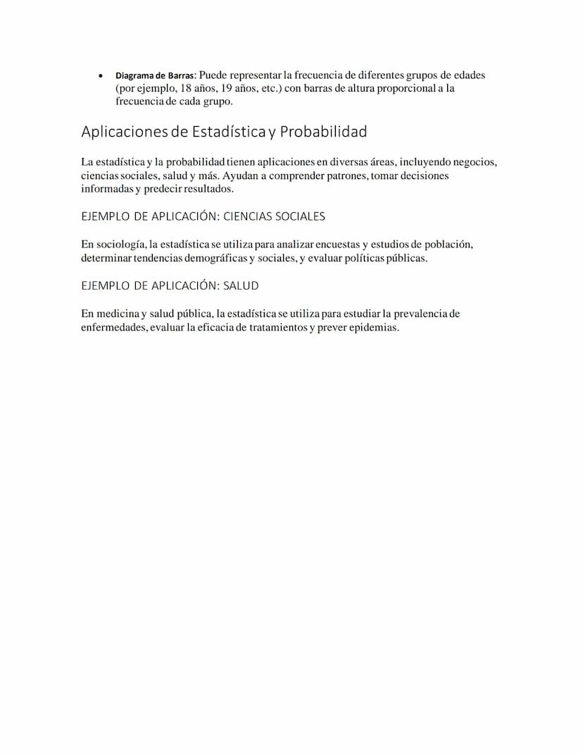 ESTADÍSTICA Y PROBABILIDAD
Medidas de Tendencia Central
Las medidas de tendencia central son estadísticas descriptivas que representan el va