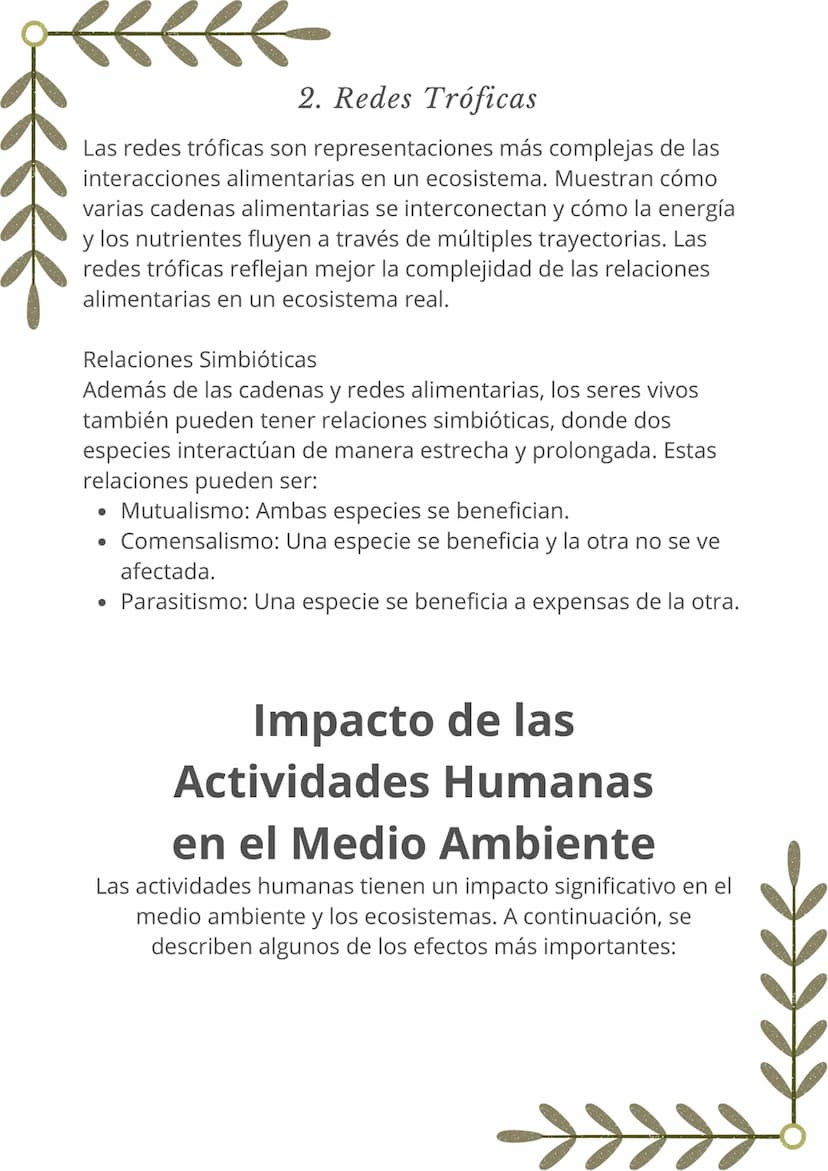 ECOSISTEMAS Y
MEDIO AMBIENTE
Componentes de un
Ecosistema
Un ecosistema es una comunidad de organismos vivos que
interactúan entre sí y con 