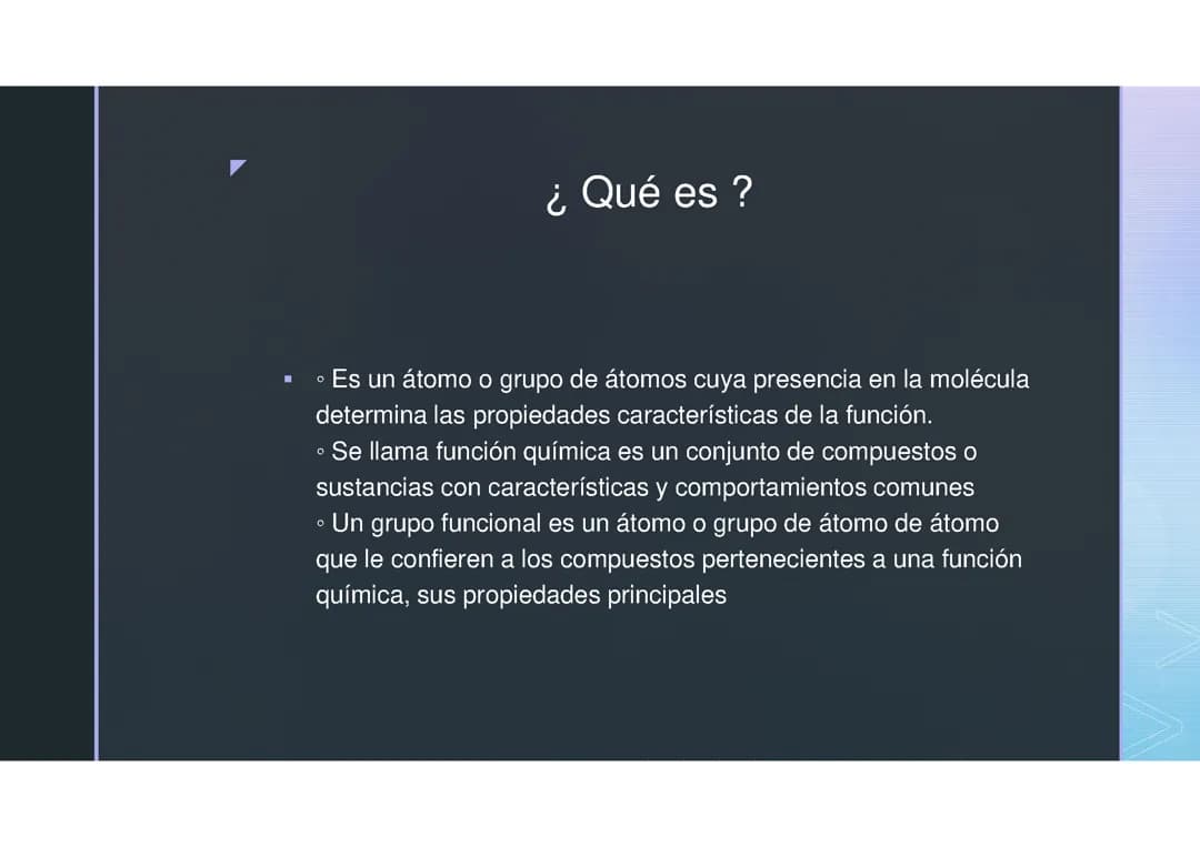 Funciones químicas y sus grupos 