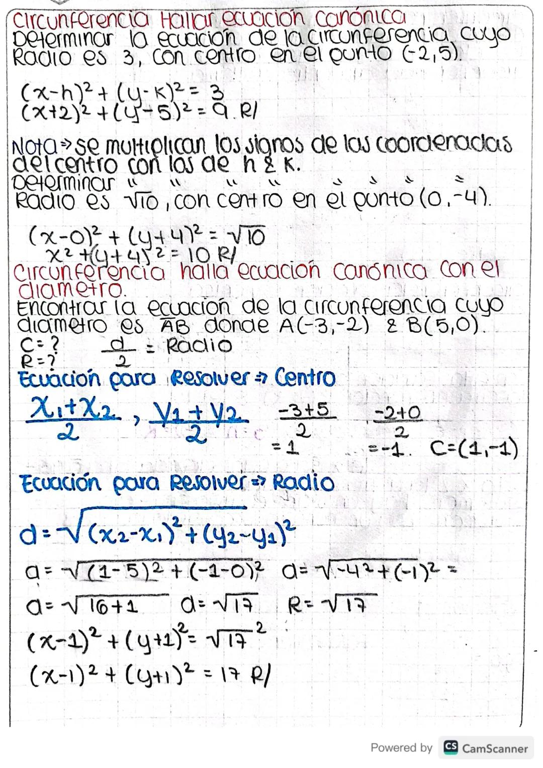Circunferencia puntos que estan en un plano que
estan a una misma distancia de un plano fijo
llamado centro. Ia distancia de cada punto de l
