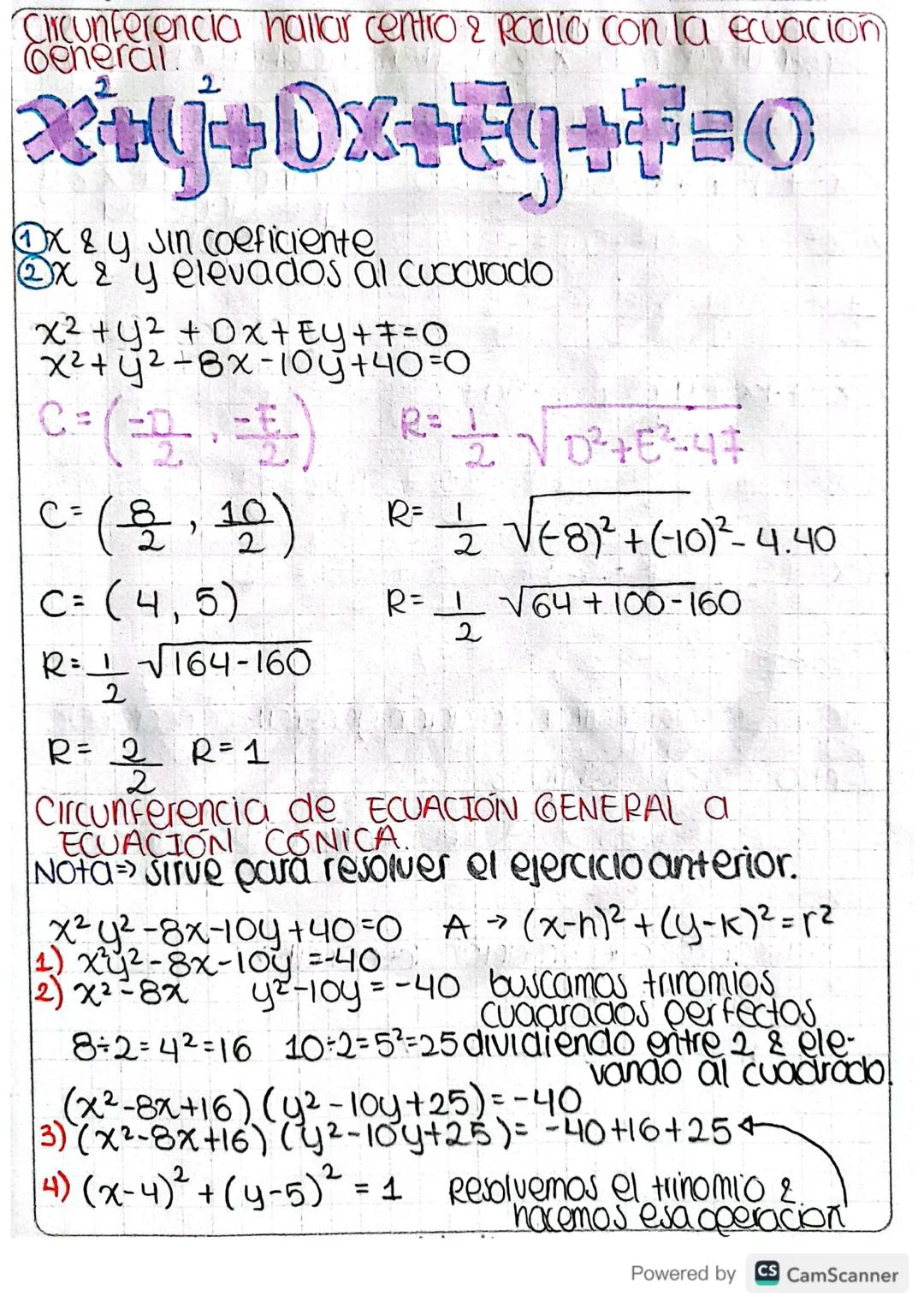 Circunferencia puntos que estan en un plano que
estan a una misma distancia de un plano fijo
llamado centro. Ia distancia de cada punto de l