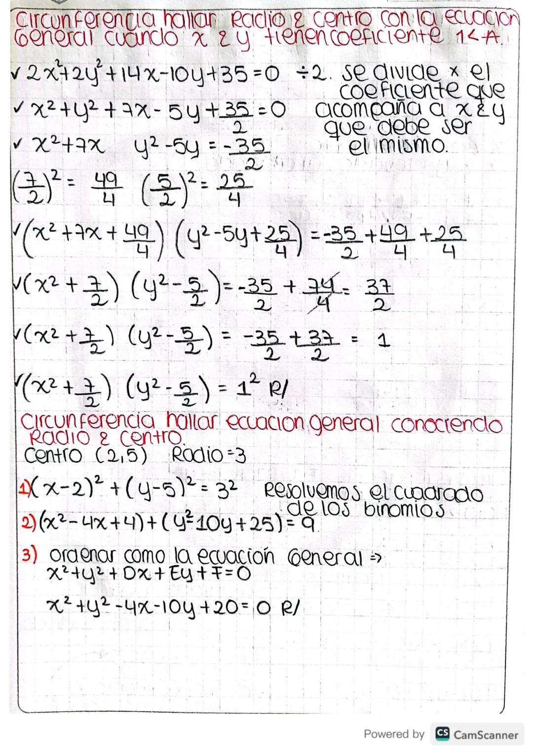Circunferencia puntos que estan en un plano que
estan a una misma distancia de un plano fijo
llamado centro. Ia distancia de cada punto de l