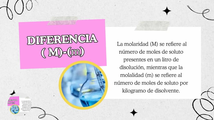 ¿QUE ES ?
Expresada en (m) es una medida de la concentración de
una solución, definida como el número de moles de
soluto por kilogramo de so