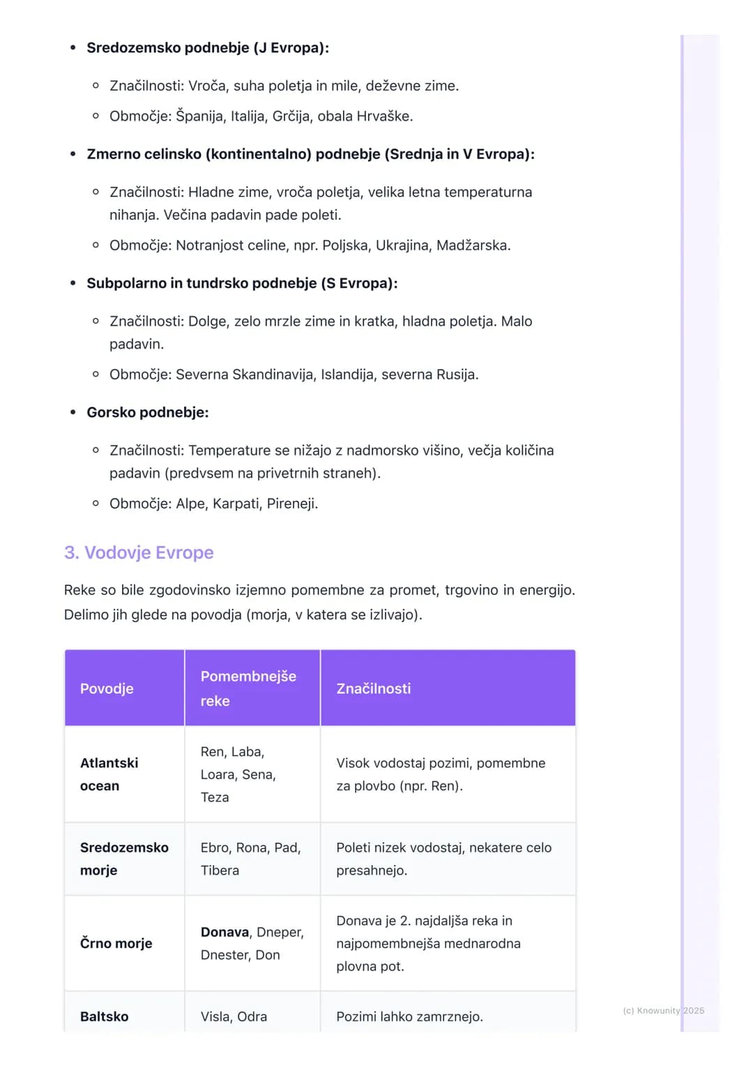 # Fizičnogeografske značilnosti
Evrope

Uvod v fizičnogeografske značilnosti Evrope

Evropa je kljub svoji majhnosti reliefno, podnebno in r