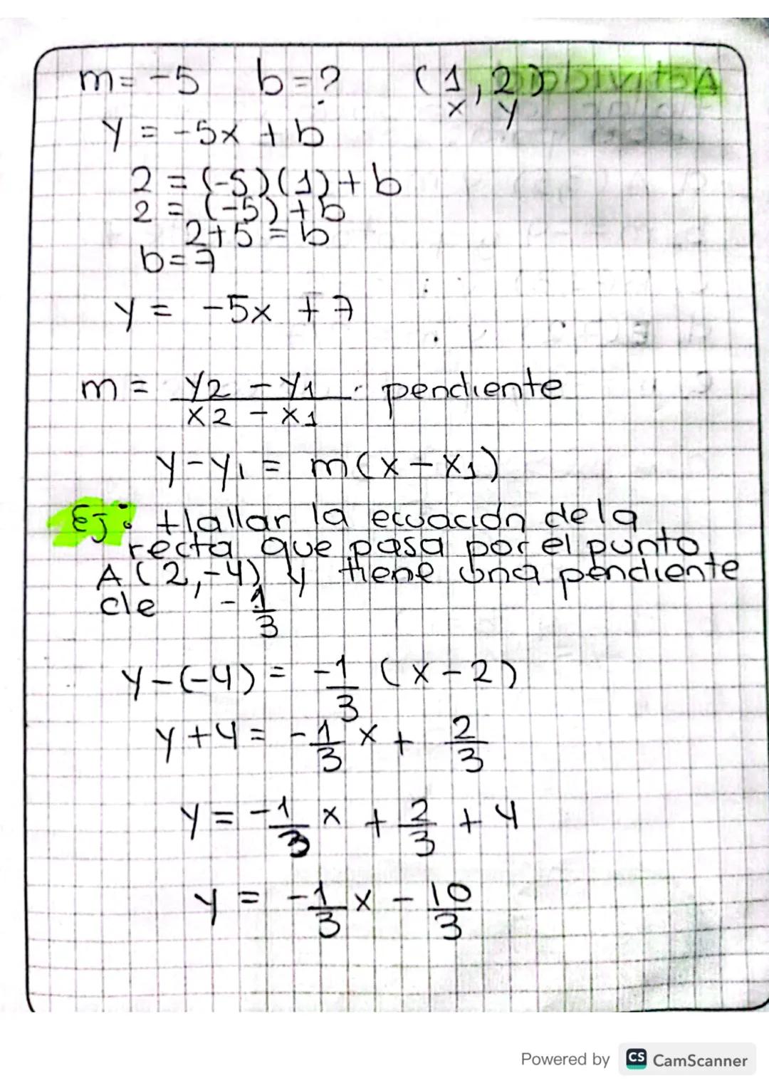 # Fevaciones de la recta
- Ja linea recta es un lugar
geométrico en el plano
formado por una sucesión
de puntos que tienen la mism
dirección