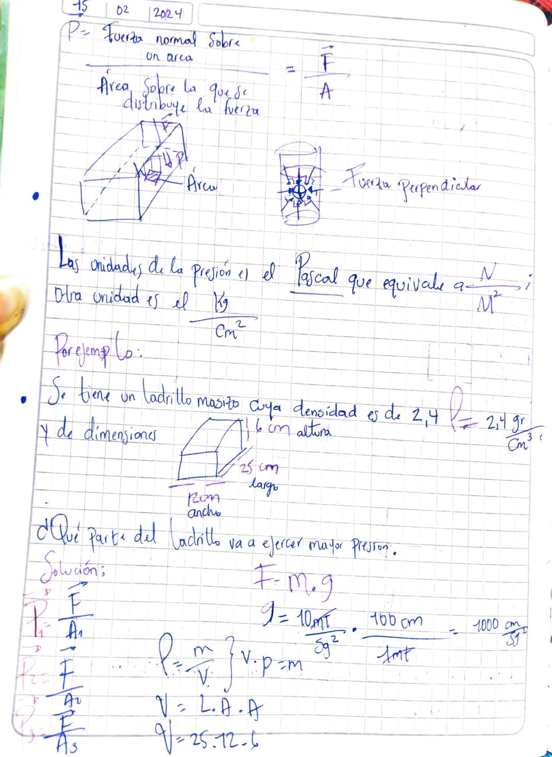 Densidad: l
Formula: =m
Unidad kg
m³
A
Presion Fuerza
P: FIN
m²
=
Estólica de fluidos
V
Agua
"
1
13 02 2024
PH₂O = 1000 kg =
m³
Rielativa = 