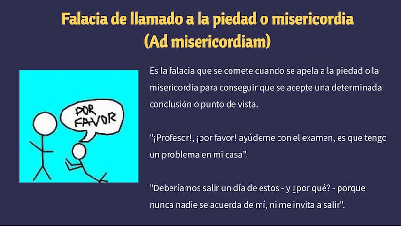 Las Falacias Si mi patrulla anti-osos
funciona, no veremos
osos. No hay osos. Por lo
tanto, la patrulla
funciona
sobo
Ése es un
razonamiento