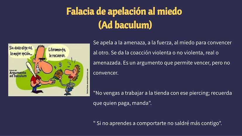 Las Falacias Si mi patrulla anti-osos
funciona, no veremos
osos. No hay osos. Por lo
tanto, la patrulla
funciona
sobo
Ése es un
razonamiento
