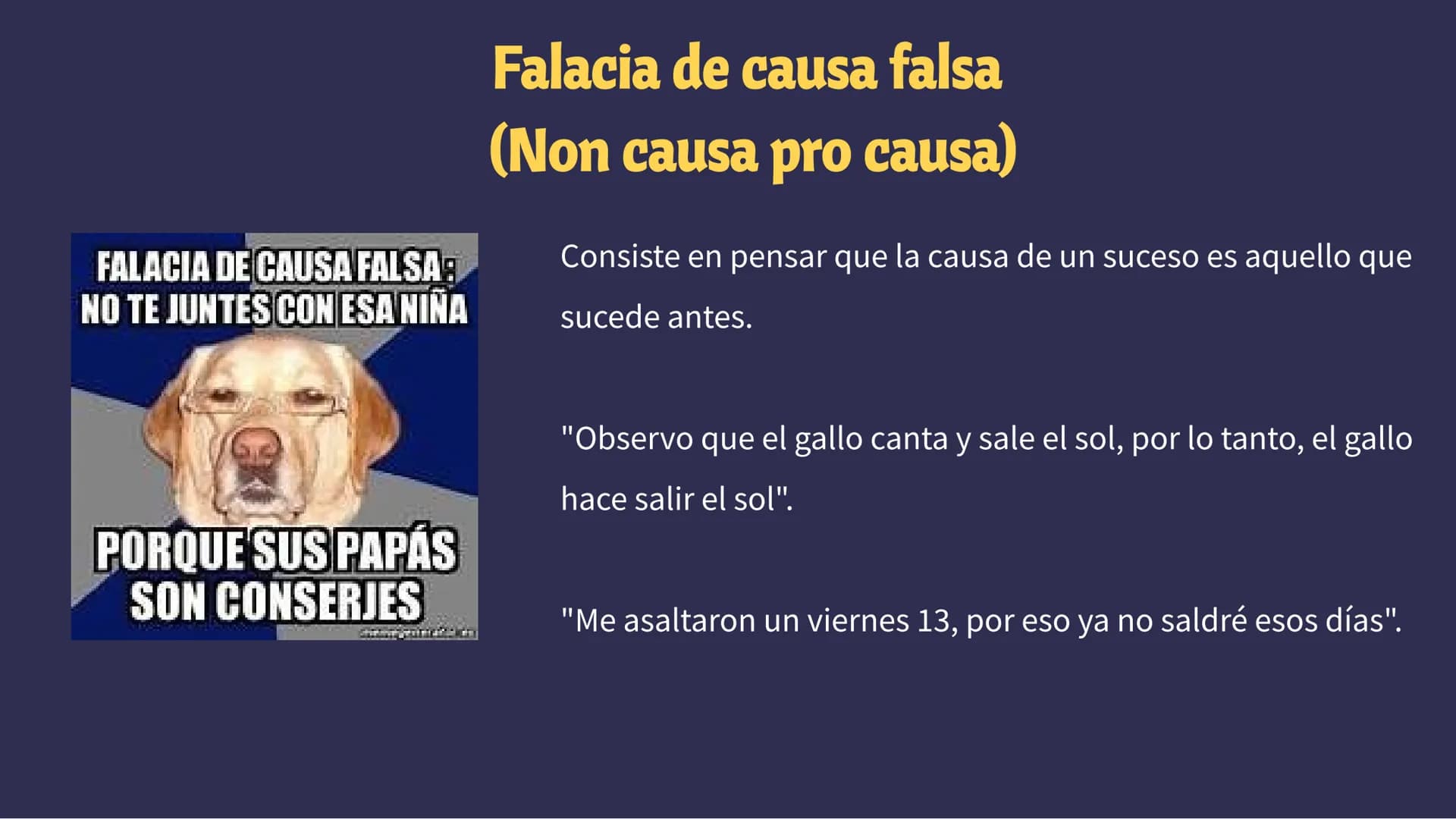 Las Falacias Si mi patrulla anti-osos
funciona, no veremos
osos. No hay osos. Por lo
tanto, la patrulla
funciona
sobo
Ése es un
razonamiento
