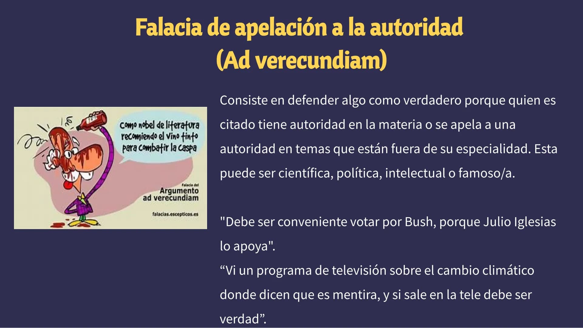 Las Falacias Si mi patrulla anti-osos
funciona, no veremos
osos. No hay osos. Por lo
tanto, la patrulla
funciona
sobo
Ése es un
razonamiento