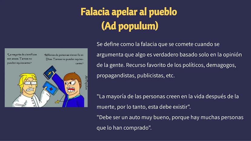 Las Falacias Si mi patrulla anti-osos
funciona, no veremos
osos. No hay osos. Por lo
tanto, la patrulla
funciona
sobo
Ése es un
razonamiento