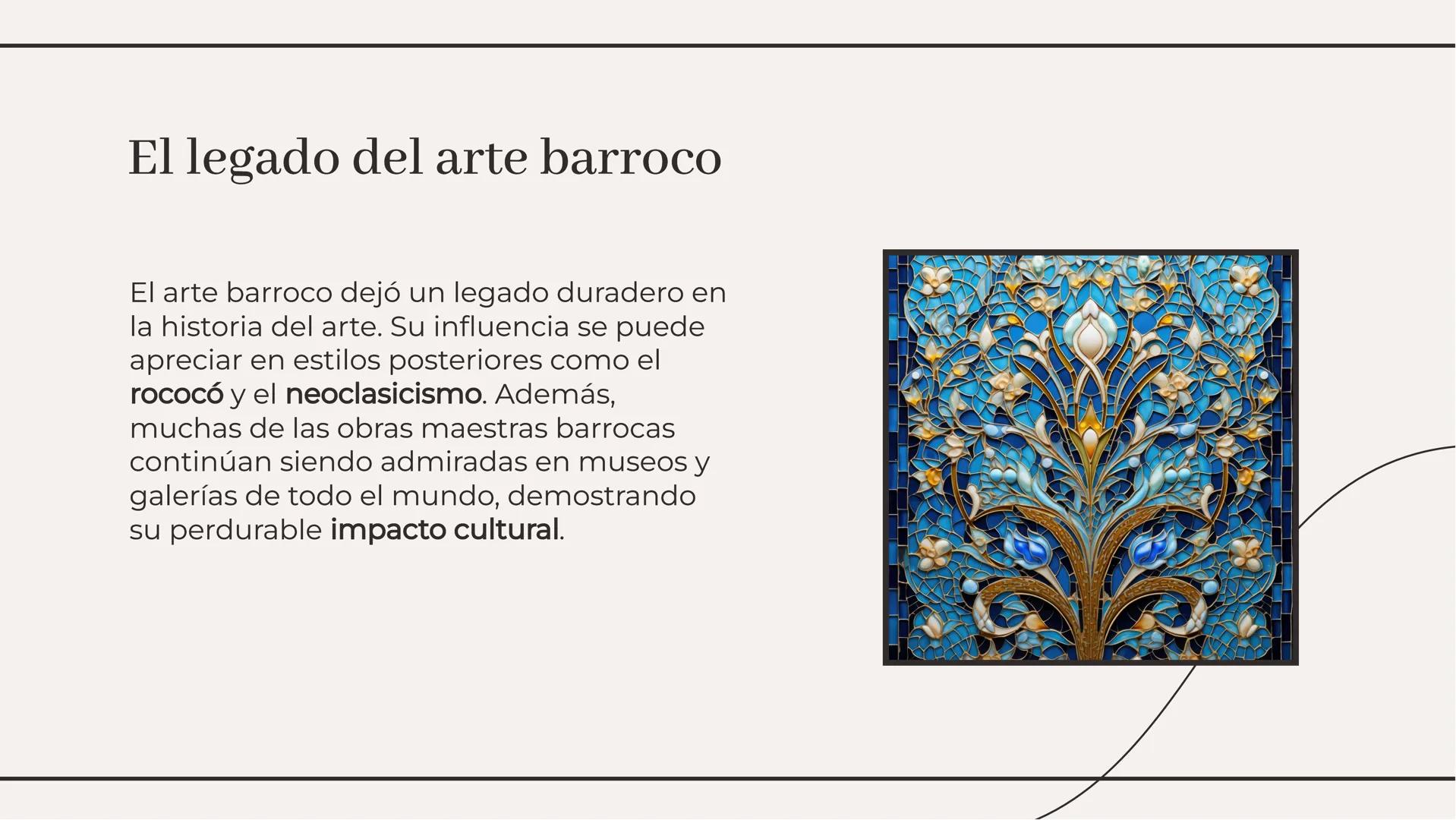 # El esplendor del arte barroco: historia y explicación Introducción al arte barroco

El arte barroco es un estilo dramático y
ornamentado q
