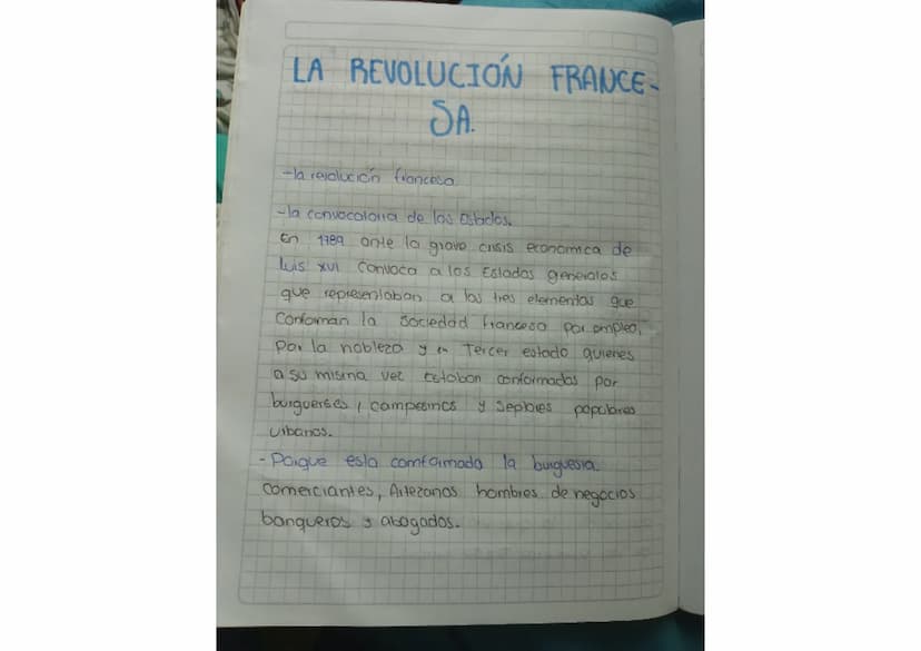 LA REVOLUCIÓN FRANCE-
SA.
-la revolución filancesa.
-la convocatoria de los Estados.
En 1789 ante la grave crisis economica de
Luis XVI
Conv