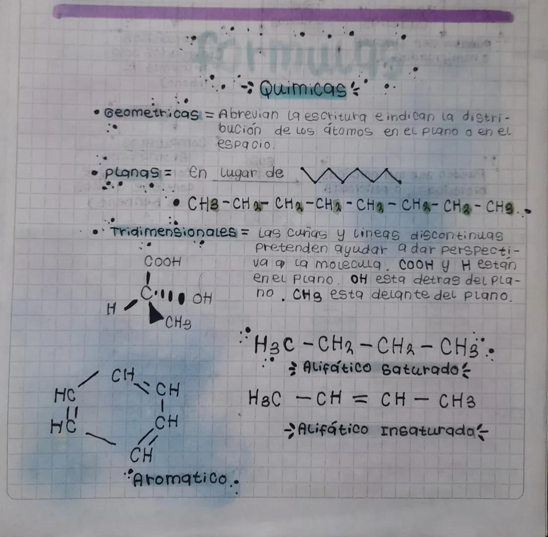 HC
HC
form
Canadi. Quimicas
•Geometricas = Abrevian la escritura e indican la distri-
bución de los átomos en el plano o en el
espacio.
•
pl