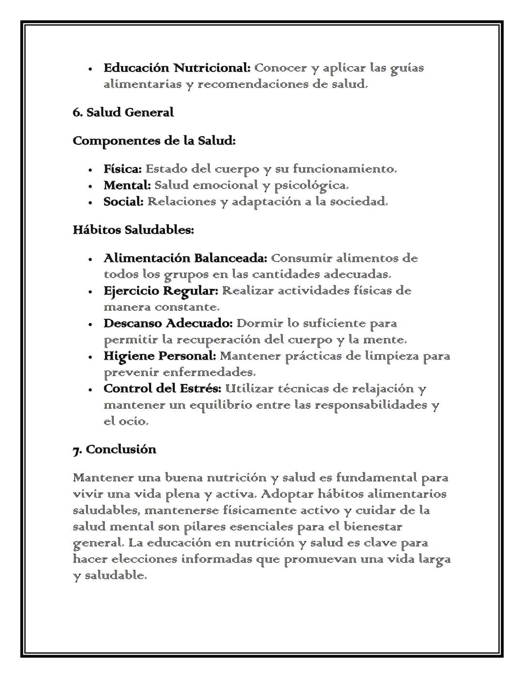 NUTRICIÓN Y SALUD