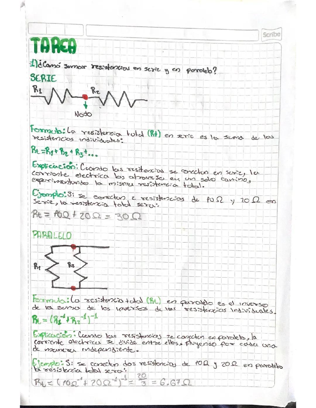 Resistencias en Serie y Paralelo: Ley de Ohm y Watt en Circuitos Mixtos