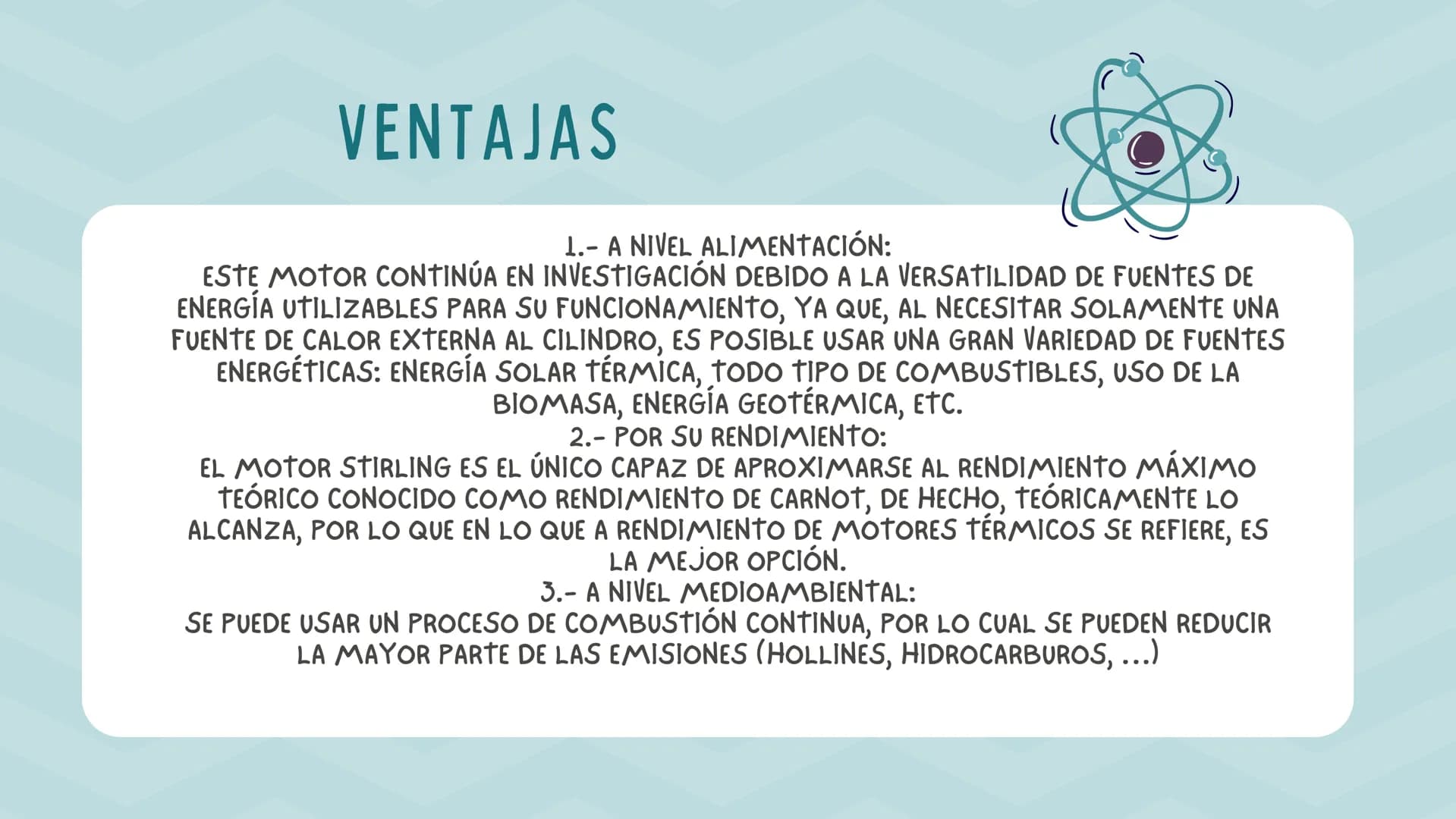 OBJETIVOS
•Demostrar que la energía térmica
puede ser convertida en energía
mecánica a partir de un motor simple.
⚫obtener el modelo del mot