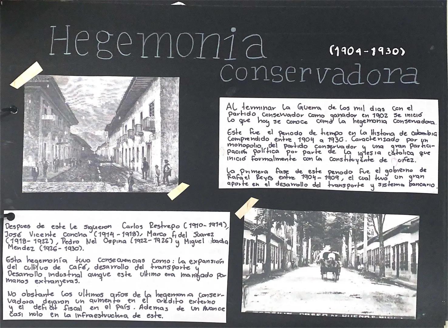 Hegemonia
alamy
(1904-1930)
Conservadora
Al terminar la Guerra de los mil dias con el
Partido conservador como ganador en 1902 se inició
Lo 
