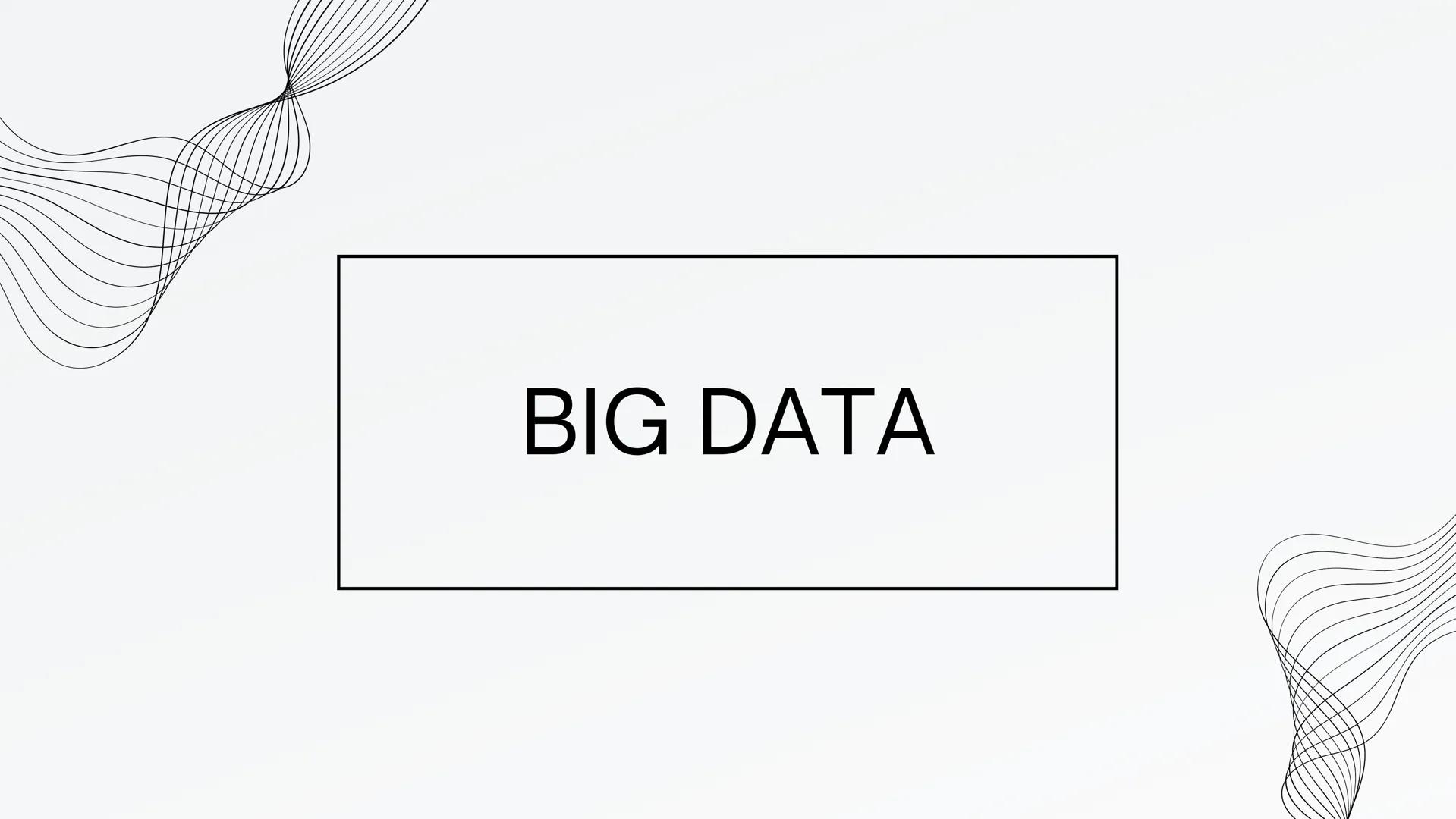 BIG DATA ¿Qué es Big Data?
Big Data se refiere a conjuntos de datos tan grandes y
complejos que las aplicaciones de procesamiento de datos
t