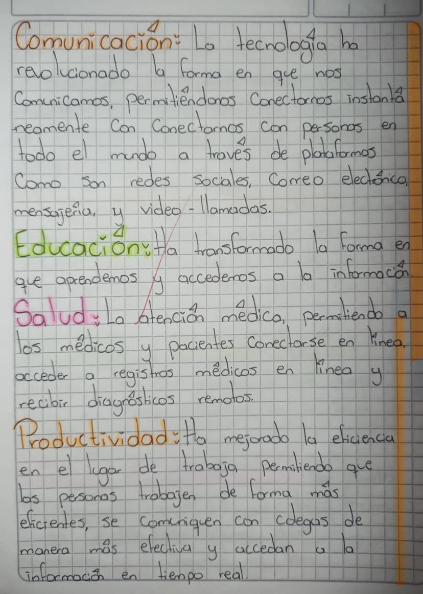 La tecnologia
en
Vidos
en
es in
factor determinante
la forma en que Vivimos nuestros.
en
actualidad. Desde la forma
que nos Comunicamos hast
