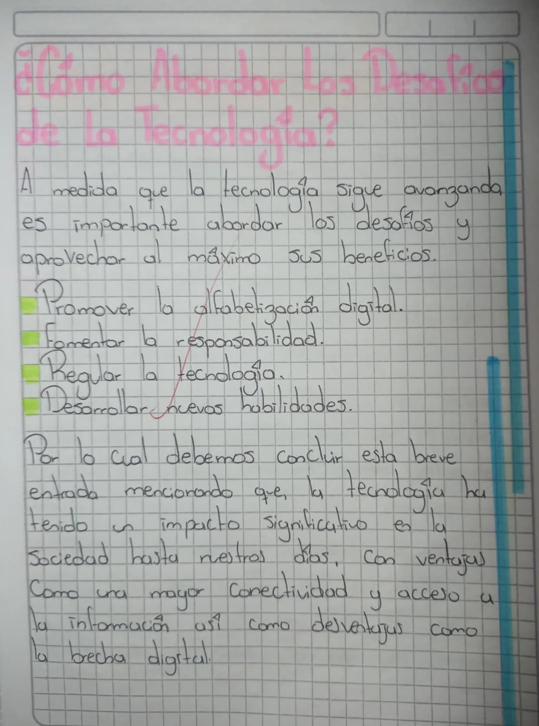 La tecnologia
en
Vidos
en
es in
factor determinante
la forma en que Vivimos nuestros.
en
actualidad. Desde la forma
que nos Comunicamos hast