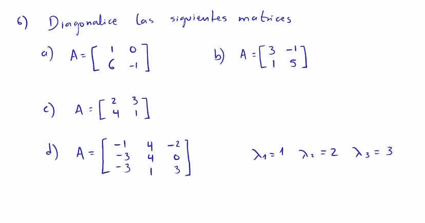 Diagonalización Los valores
y
vectores
propios
para
un a
propios
pueden ser usados
factorización del tipo
A = PDP"
P→ matriz invertible
D → 