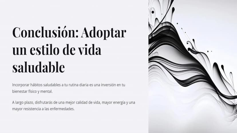 Introducción: La
importancia de los
hábitos saludables
Un estilo de vida saludable es fundamental para lograr una vida plena y
satisfactoria