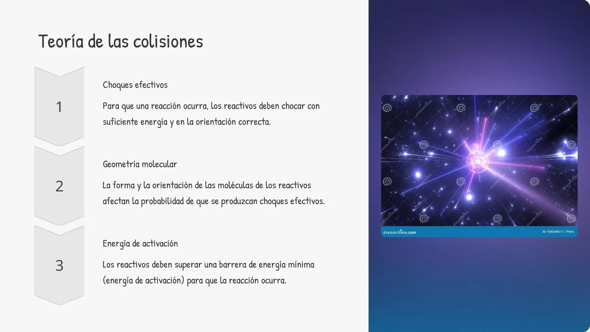 la cinética química
La cinética química estudia la velocidad a la que se producen las reacciones
químicas y los factores que la afectan. Com