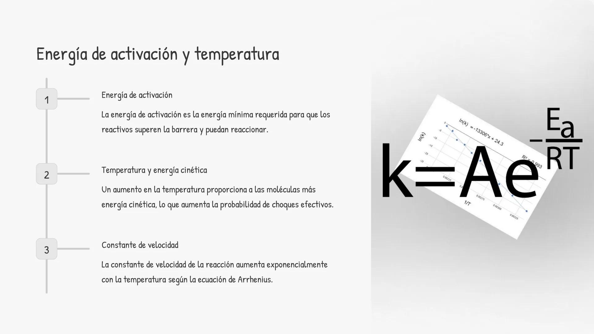la cinética química
La cinética química estudia la velocidad a la que se producen las reacciones
químicas y los factores que la afectan. Com