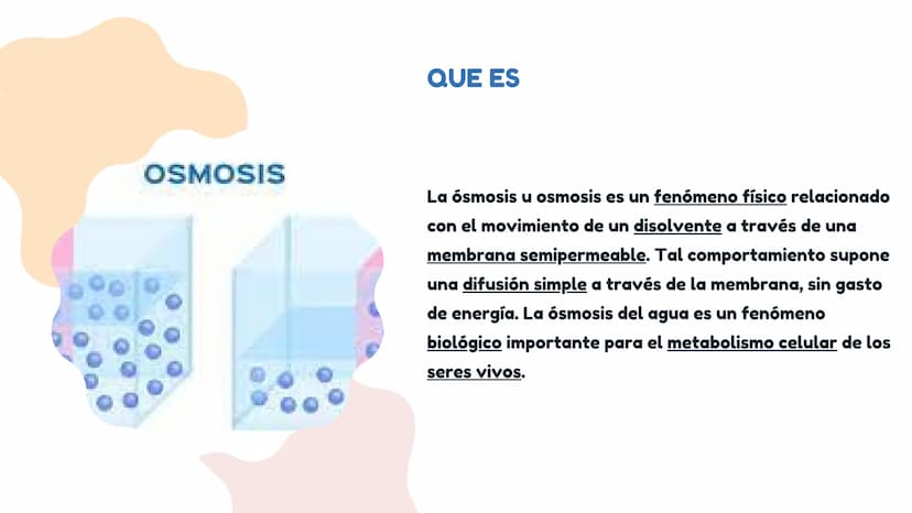 DIFUSÓN,OSMOSIS Y
TRANSPORTE
ACTIVO DE LA
MEMBRANA
CELULAR La difusion
LA DIFUSION ES EL DESPLAZAMIENTO DE
LAS MOLECULAS DE UNA SUSTANCIA
(E