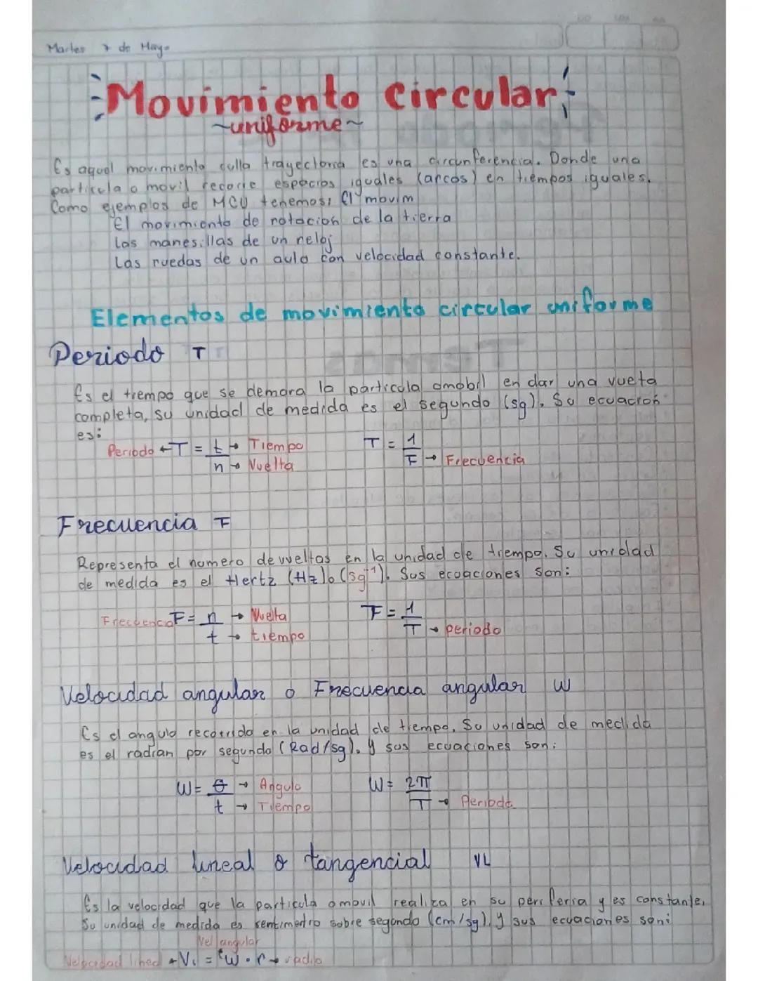 Movimiento Circular Uniforme: Definición y Fórmulas Esenciales