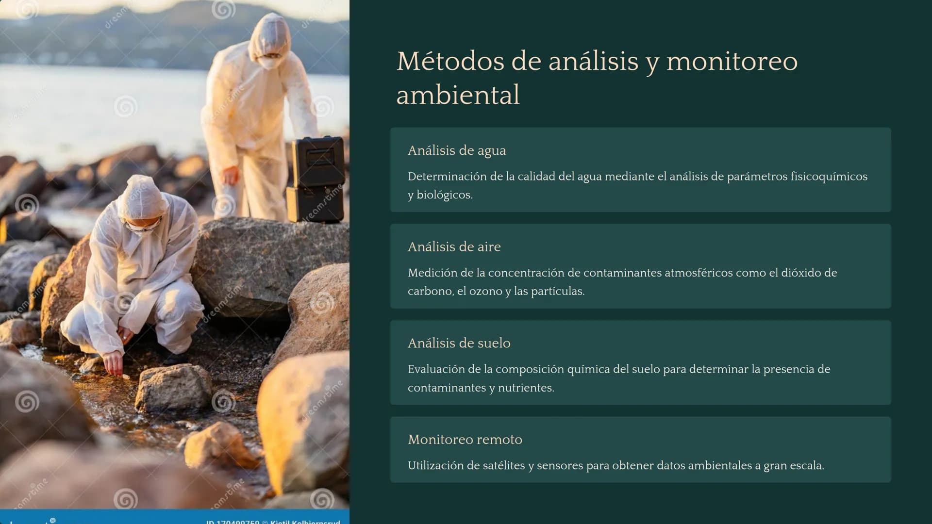Química ambiental
La química ambiental estudia las interacciones de los
compuestos químicos en el medio ambiente. Esta rama de la
química in
