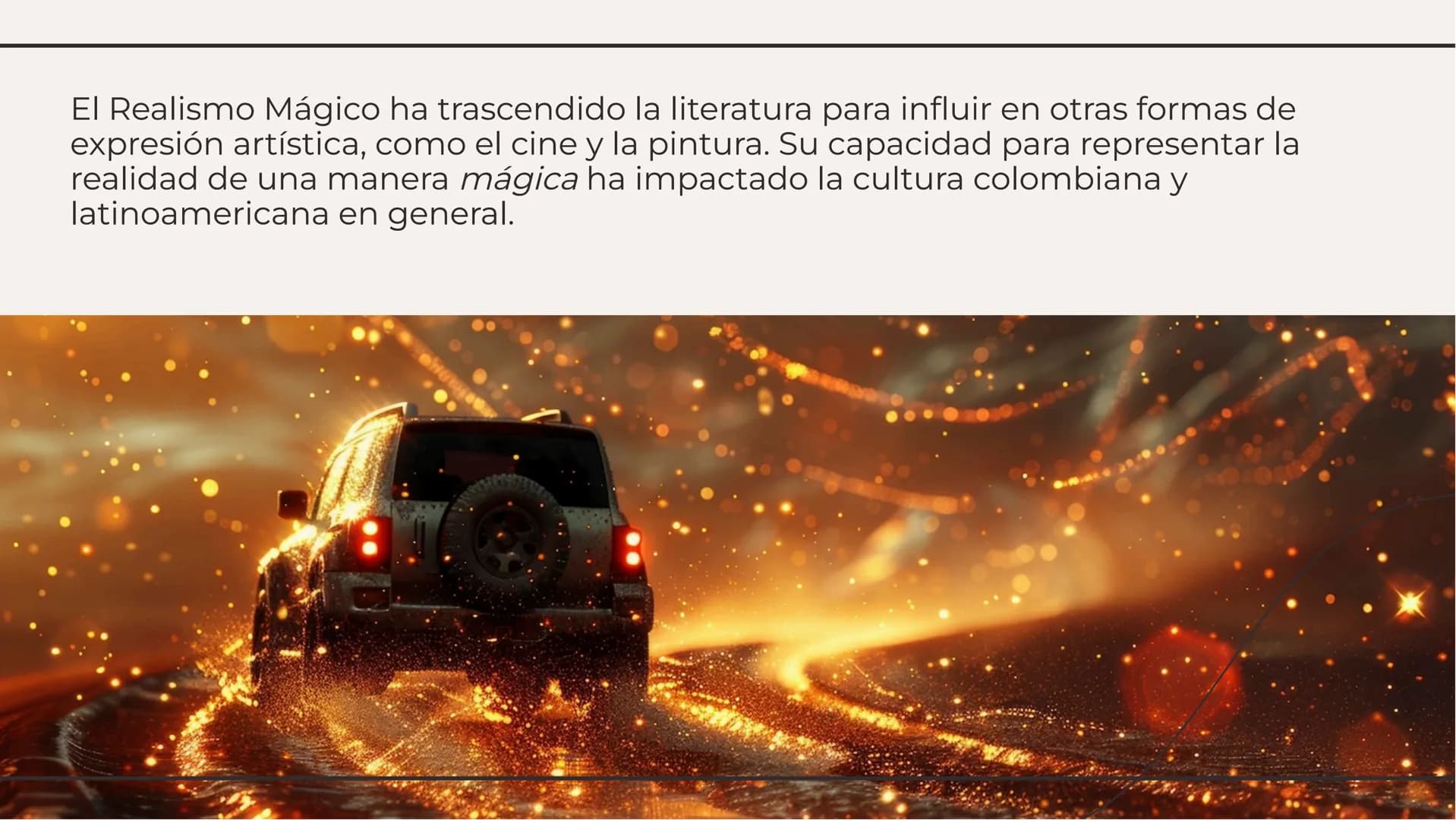 Explorando el Realismo
Mágico en Colombia Introducción
El Realismo Mágico es un movimiento
literario que combina lo real con lo
fantástico, 
