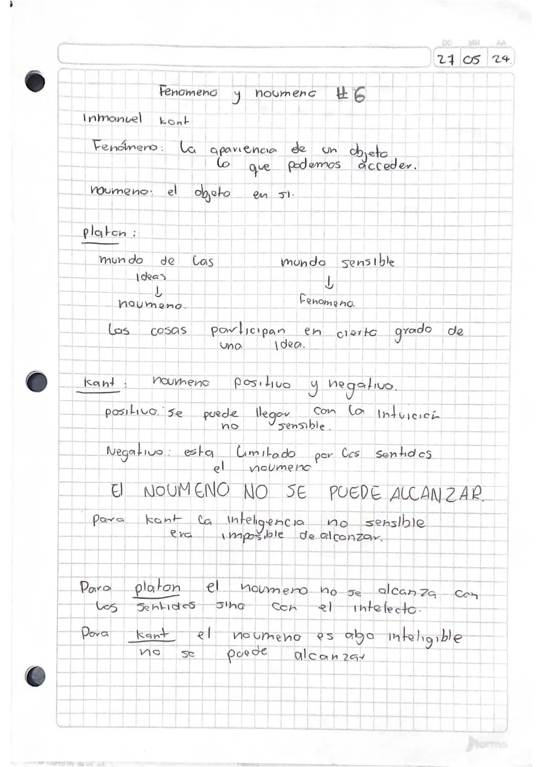 Comprendiendo Fenómeno y Noumeno según Kant