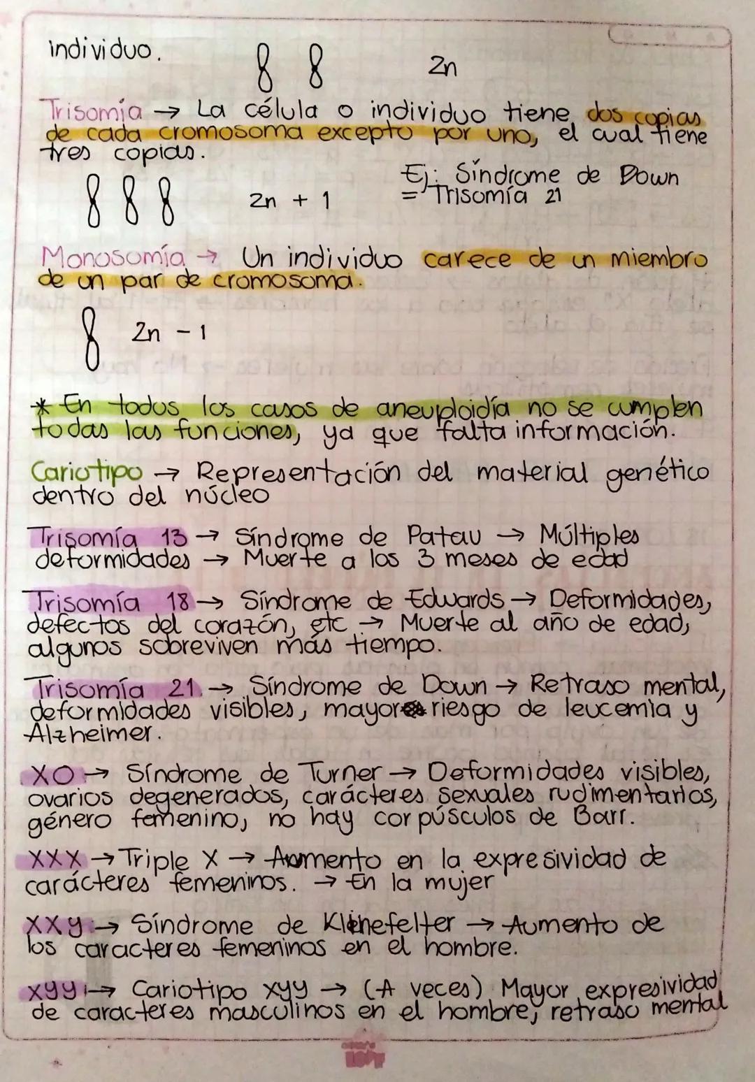 ANOMALÍAS IN EL NÚMERO Y LA
ESTRUCTURA DEL CROMOSOMA
d
Poliploidía Prescencia de múltiples juegos de cro-
mosomas, común en plantas pero rar