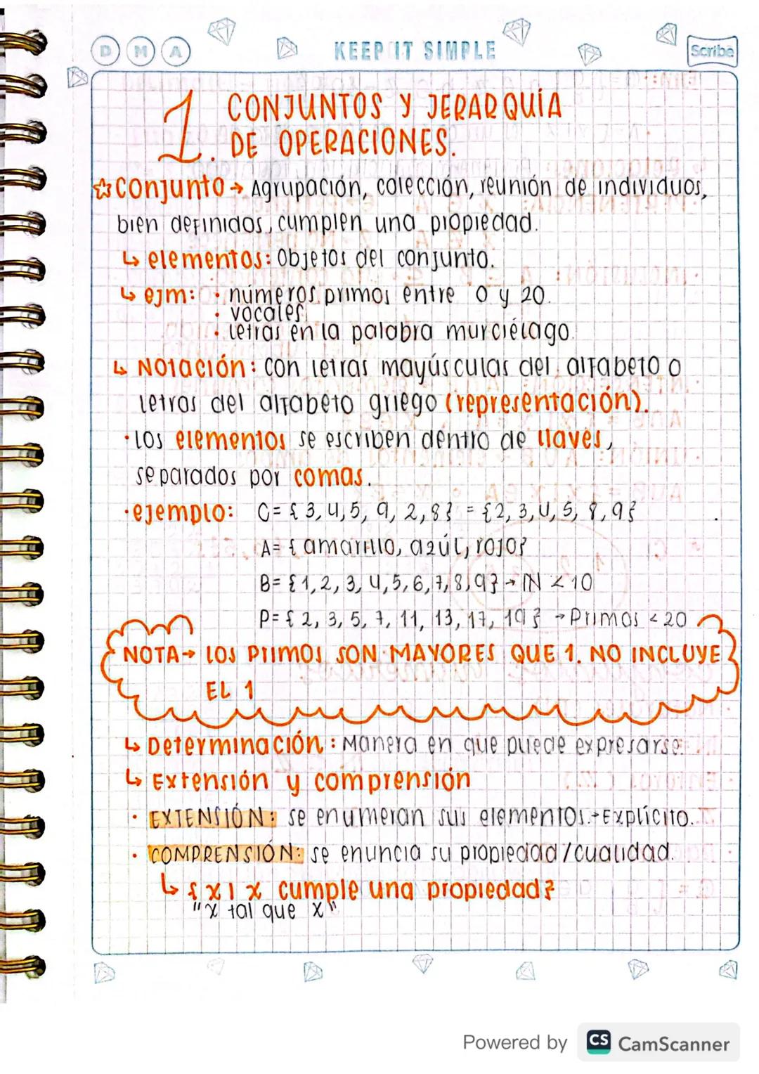 Matemáticas grado 10 y 11 - Conjuntos y Jerarquía de operaciones