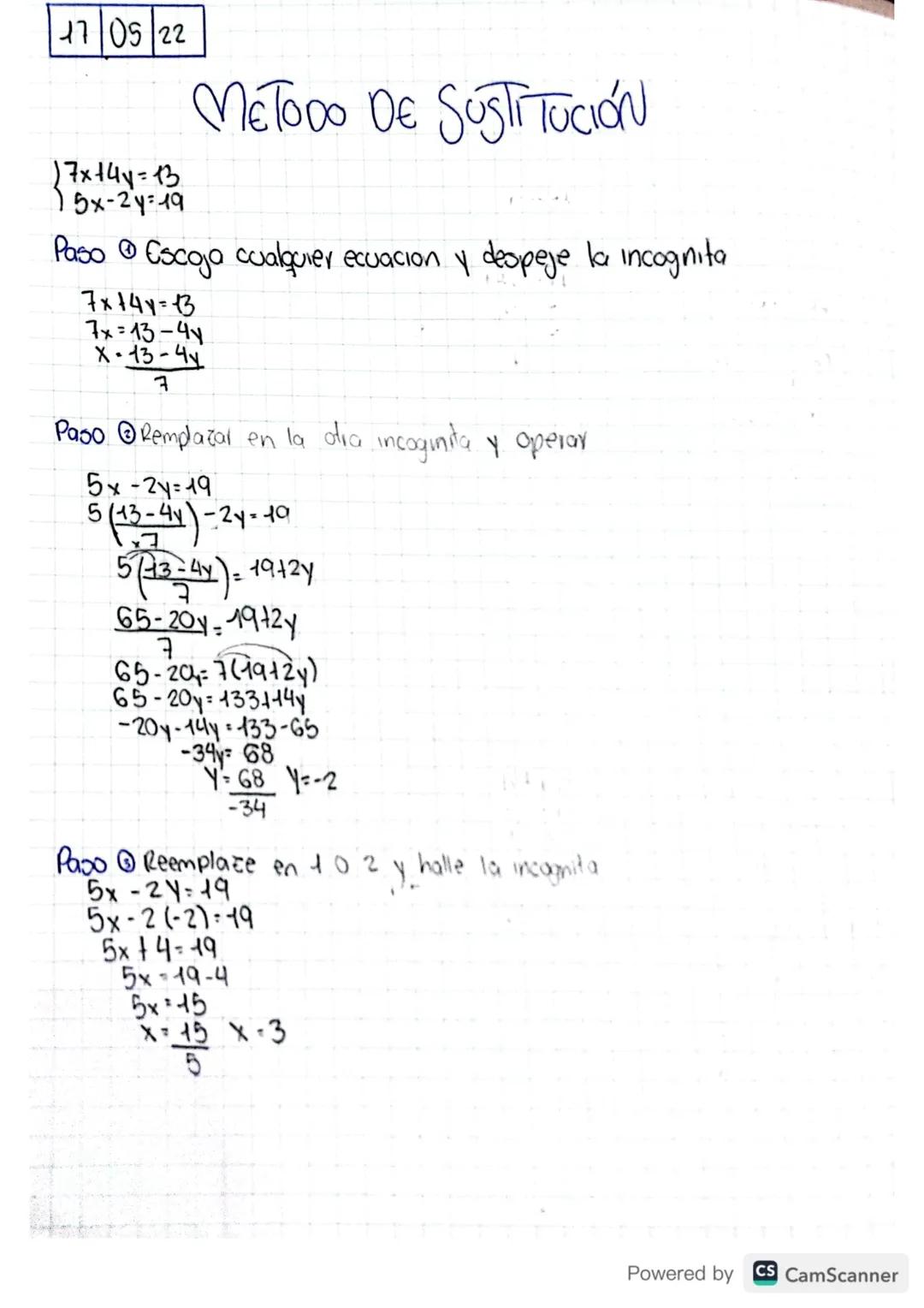 06 05 22
SISTEMAS DE ECUACIONES
2
Un sistema de ecuaciones 2×2 se compone de 2 ecuaciones con Incognitas
Daro resolver este sistema nos pode
