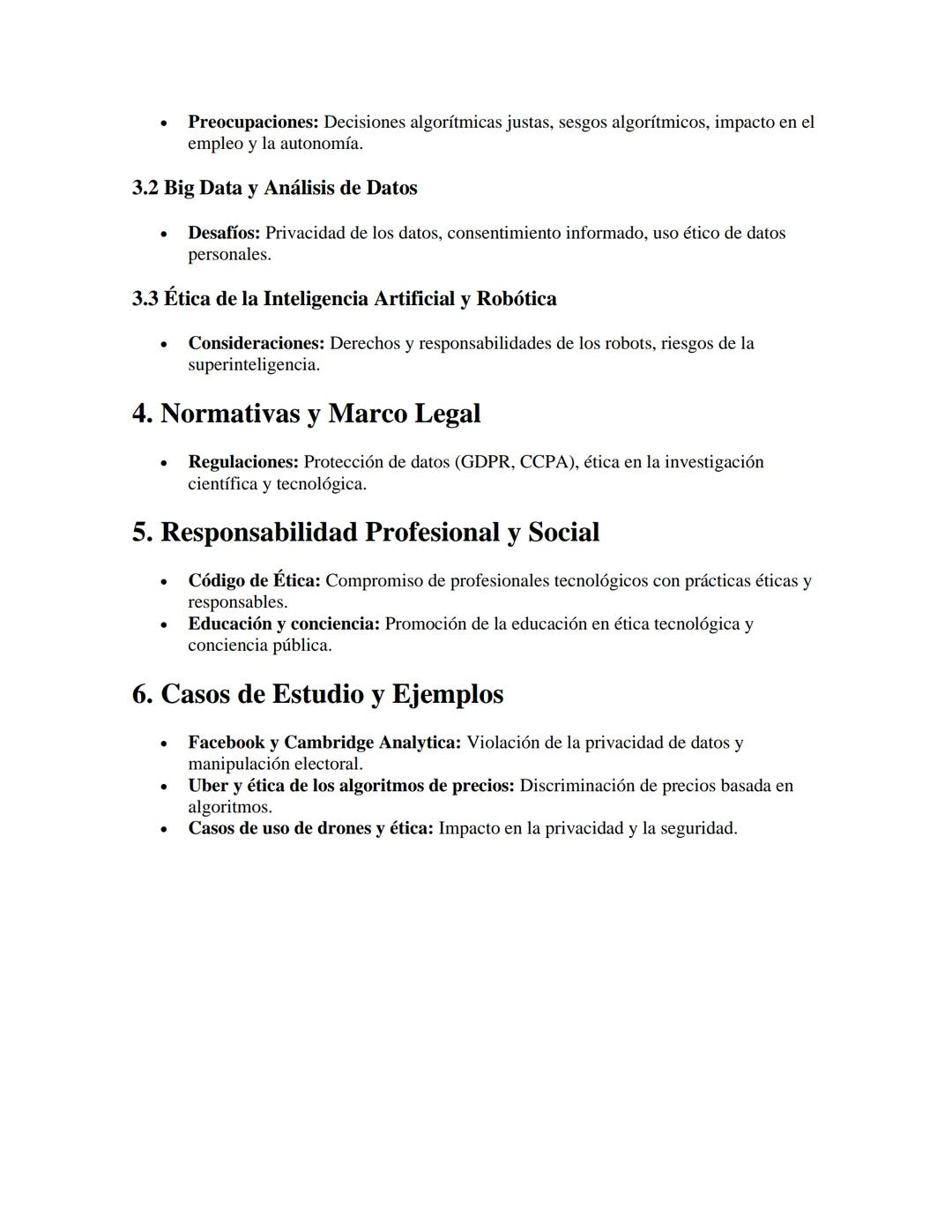 Ética en la Tecnología
APUNTES//
1. Introducción a la Ética en la Tecnología
•
Definición: Estudio de los principios morales que guían el us
