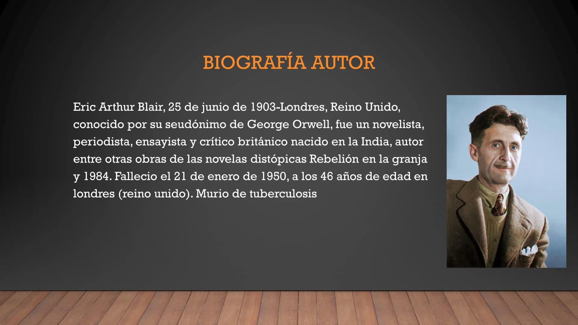 NOVELA: 1984
ESCRITOR: GEORGE ORWELL
1984
GEORGE ORWELL
BLANCOEGER DATOS GENERALES
FECHA DE IMPRESIÓN: 8/06/1949 (Reino Unido)
ESCRITURA: 19
