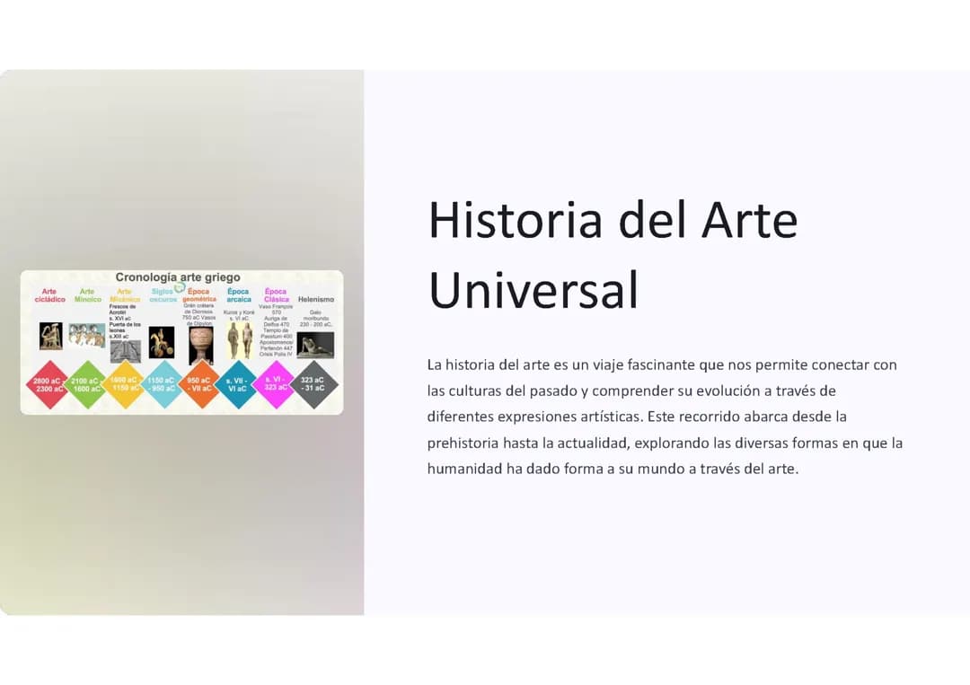 Historia del arte universal 
