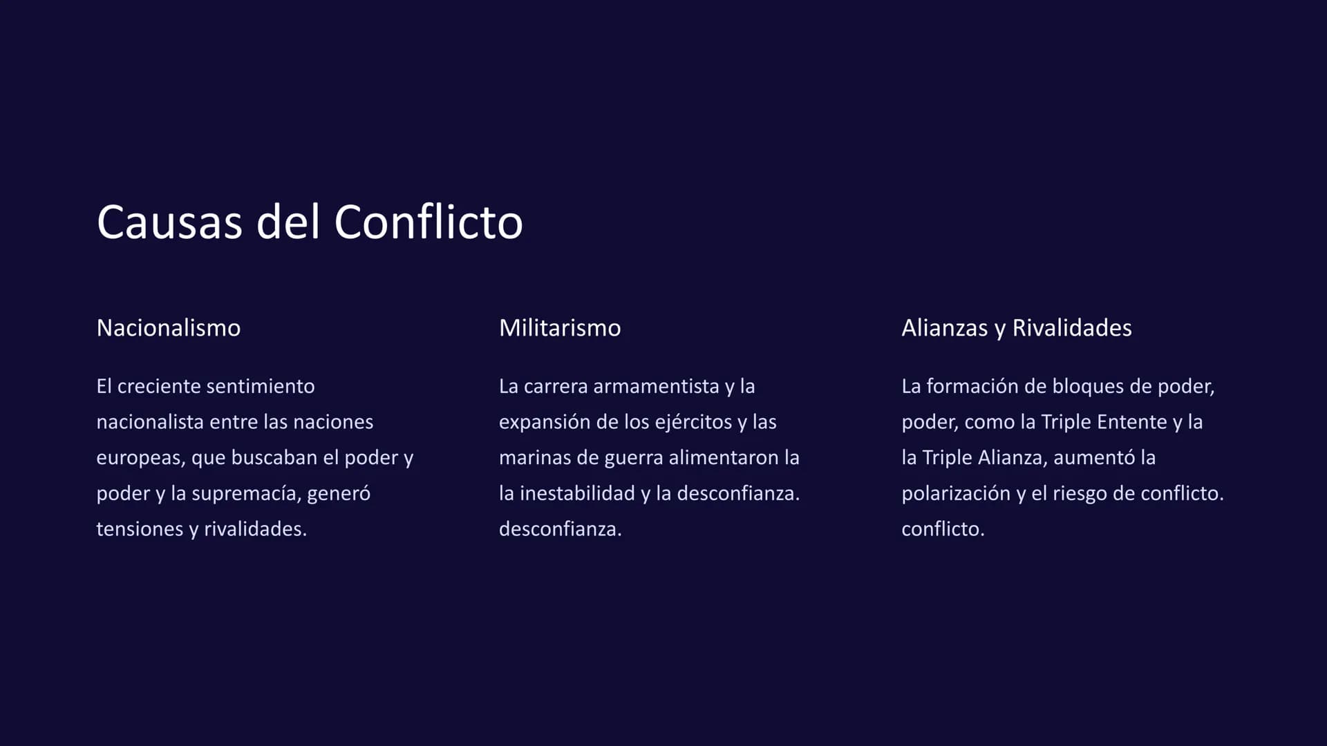 La Primera Guerra
Mundial: Un Conflicto
Global
La Primera Guerra Mundial (1914-1918) fue un conflicto bélico global
bélico global que marcó 